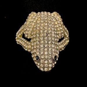 Frog rhinestone bangle